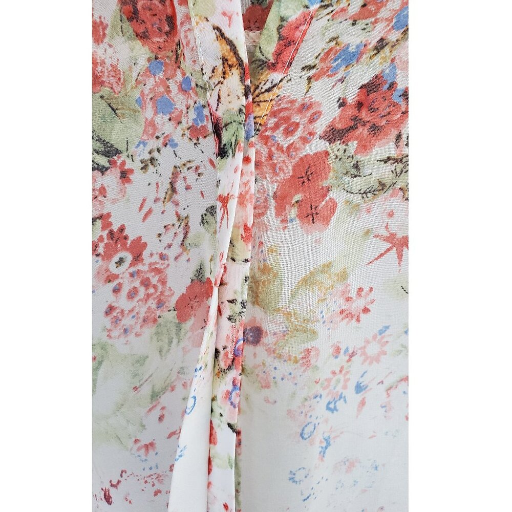 Sheer Floral Button Up for Spring - Picture 4 of 5